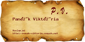 Panák Viktória névjegykártya