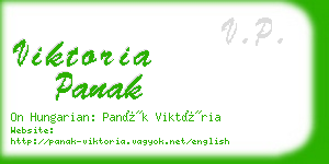 viktoria panak business card